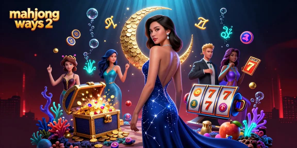 Experience mahjong ways 2 with captivating slots and glamorous visuals in this stunning casino illustration.