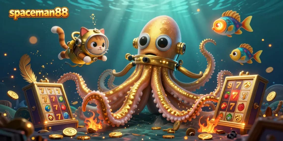 Engage in thrilling casino action with spaceman88 amidst stunning underwater treasures.