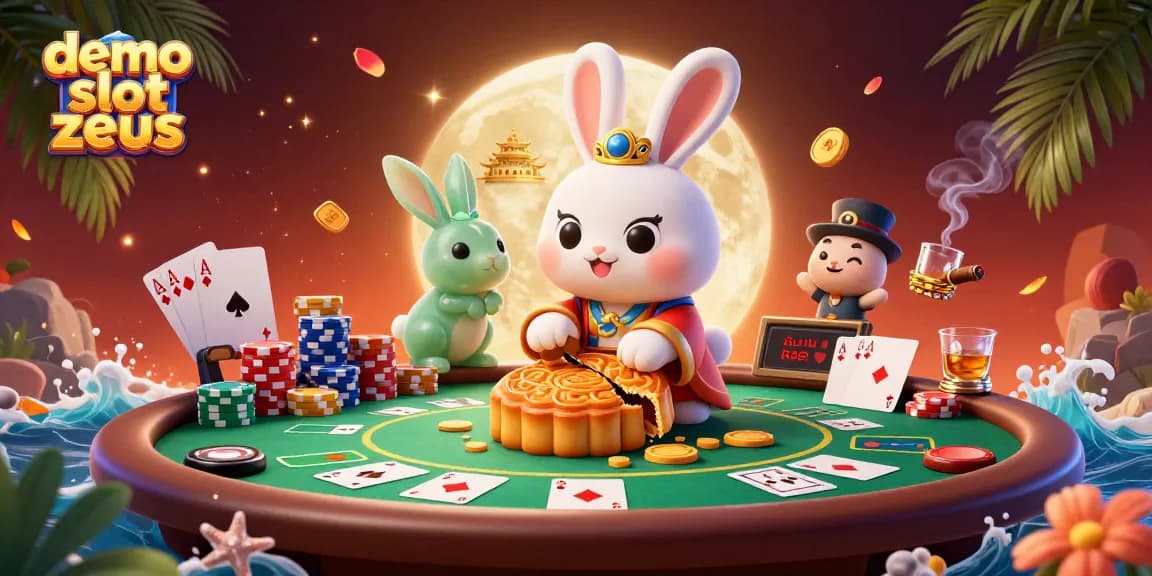 Experience the excitement of demo slot zeus with vibrant visuals featuring playful characters and casino elements.