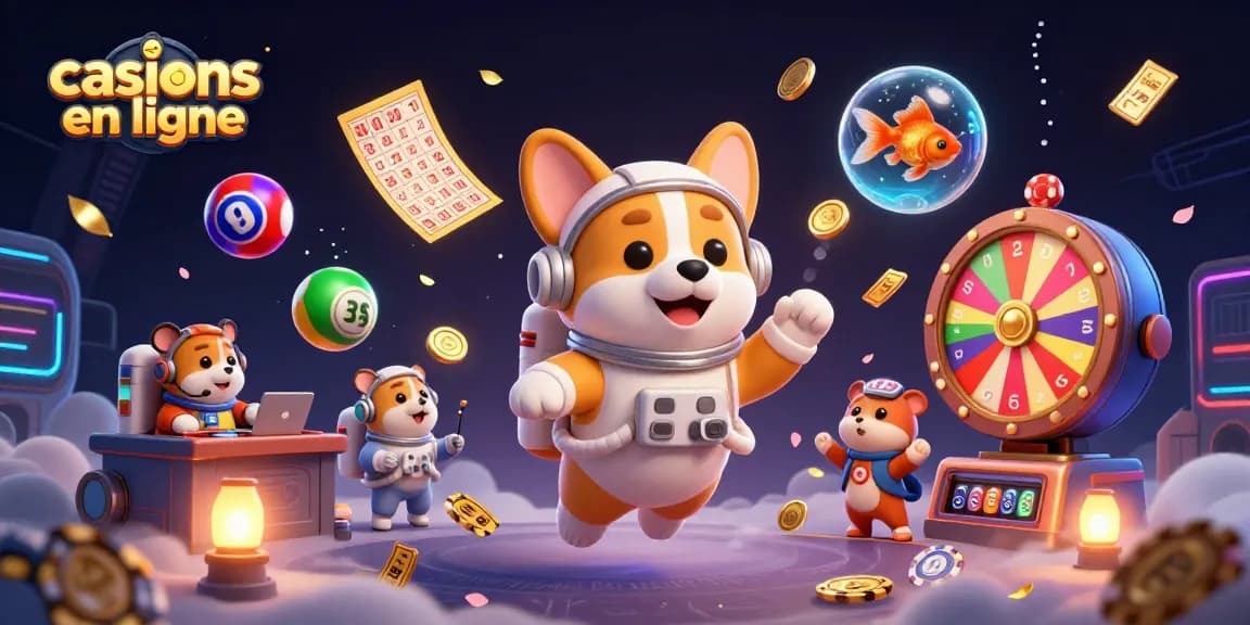 Jouez à des casinos en ligne et explorez des jeux captivants dans un casino virtuel coloré.
