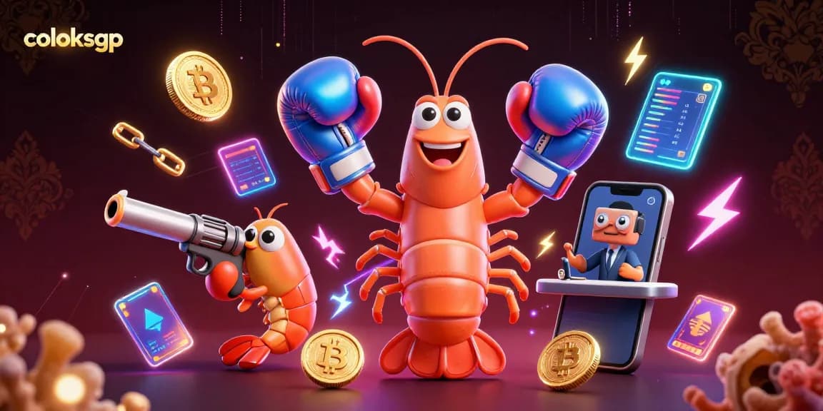Engage in thrilling gameplay on coloksgp with vibrant graphics of crypto elements and characters.