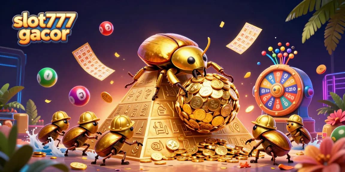 Slot777 gacor: Rasakan kesenangan dengan permainan slot seru dalam ilustrasi kasino yang menakjubkan.
