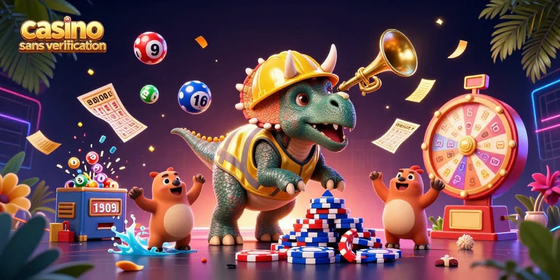 Jouer au casino sans vérification avec des personnages colorés et une ambiance festive.