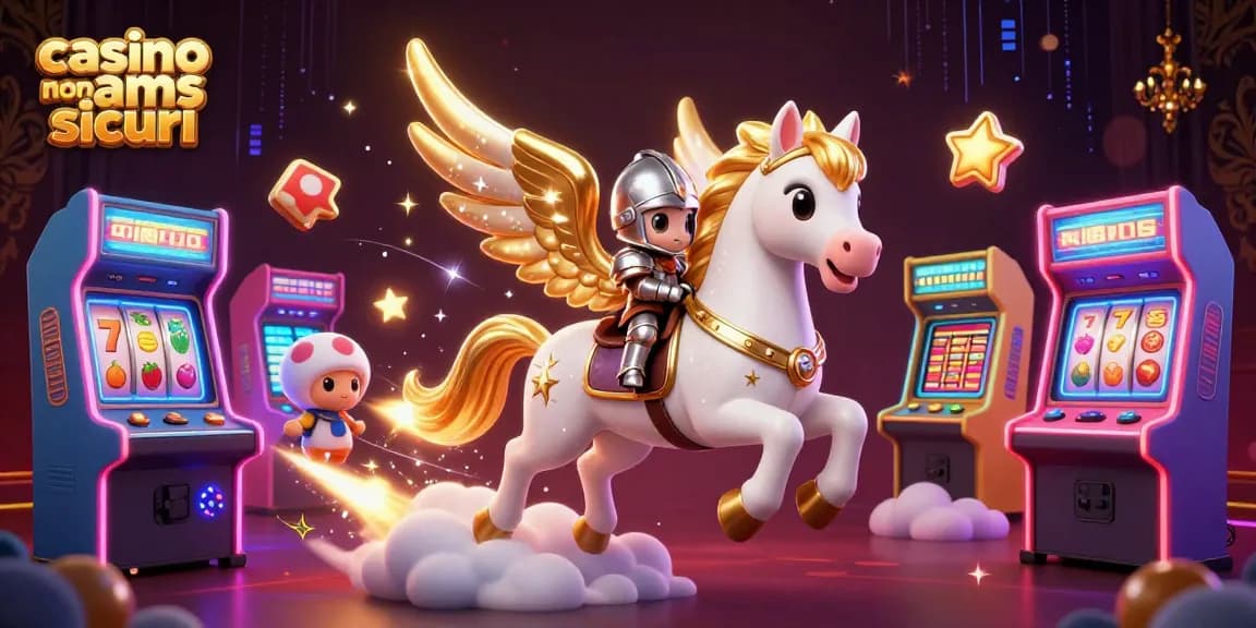 Gioca a giochi emozionanti nei casino non aams sicuri con personaggi 3D vibranti ed elementi di casinò.