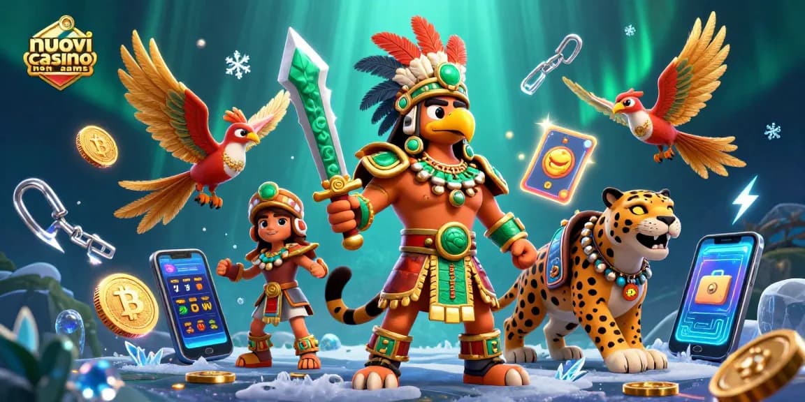 Vinci in grande con nuovi casino non aams che presentano guerrieri aztechi ed elementi crypto.