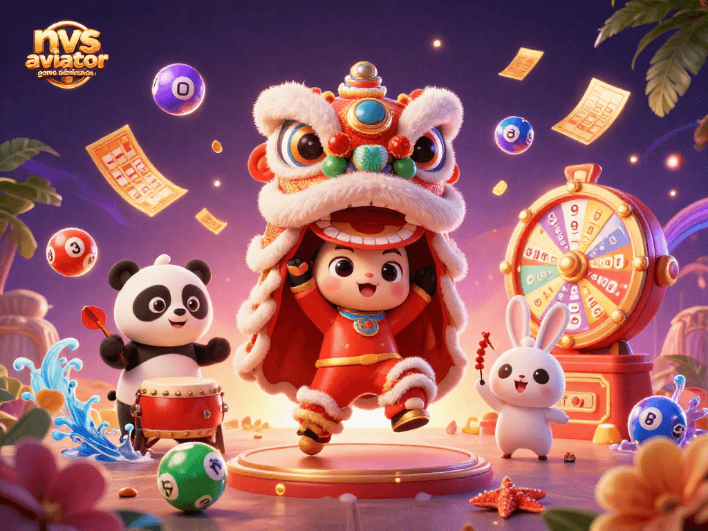 Play nvs aviator game admission with excitement, featuring lively characters and dynamic casino elements.
