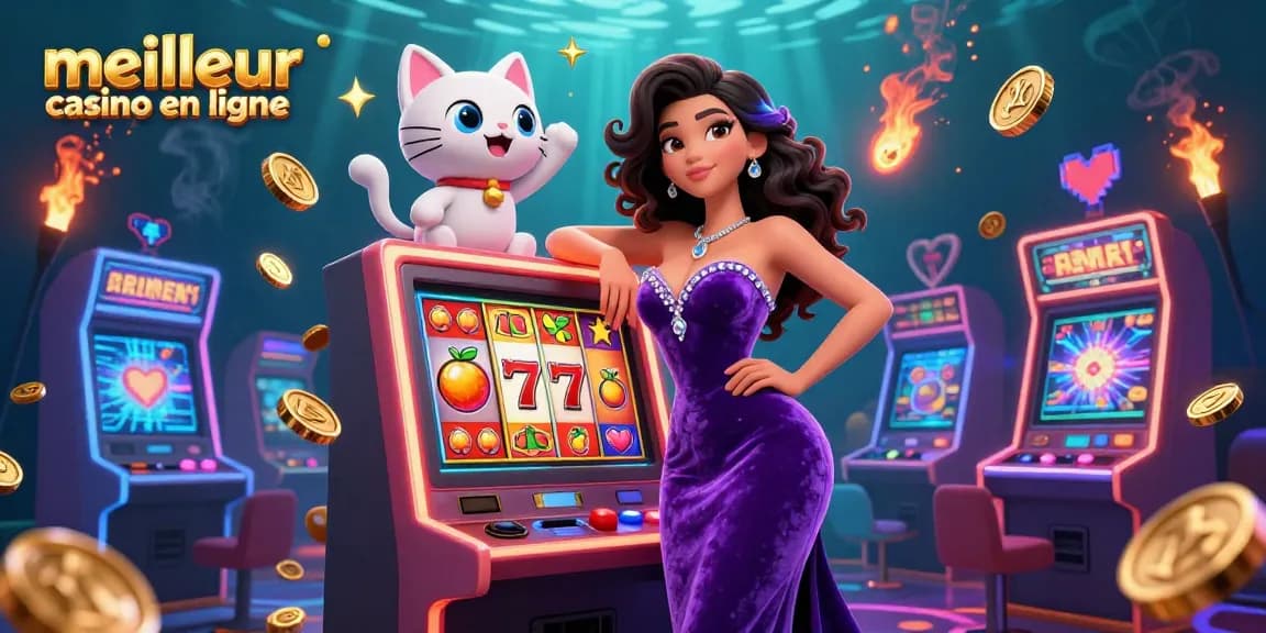 Experience thrilling moments at meilleur casino en ligne with vibrant 3D casino game illustration.
