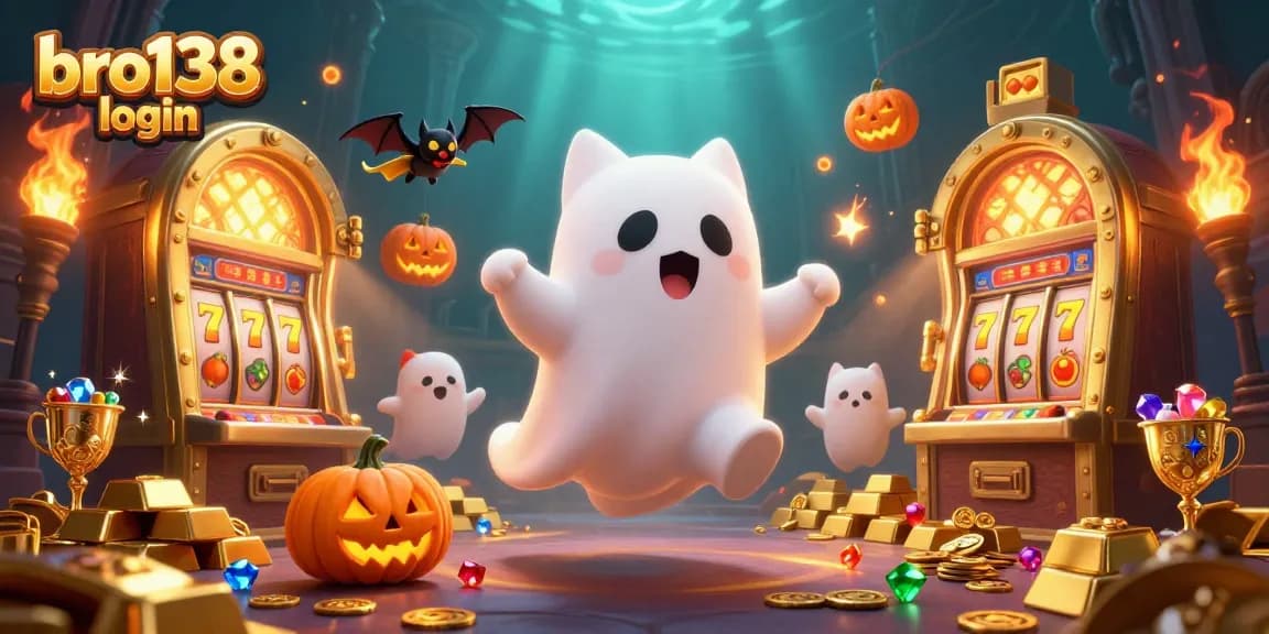 Engage with bro138 login for exciting gameplay in a vibrant haunted casino filled with treasures.
