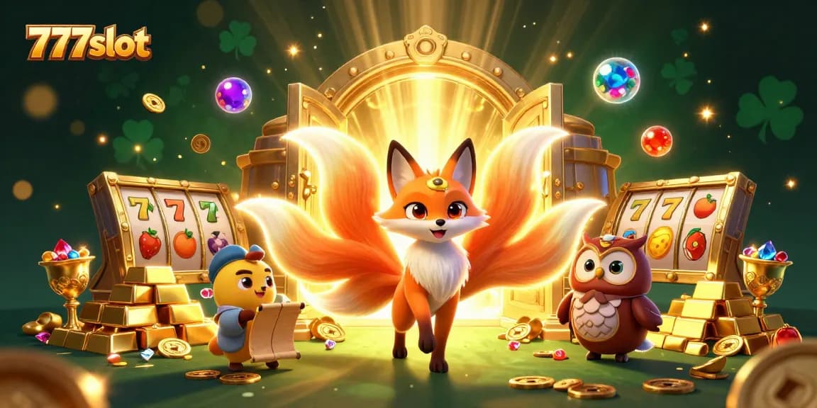 Spin and win with vibrant 777slot themes in a magical casino scene filled with treasures.