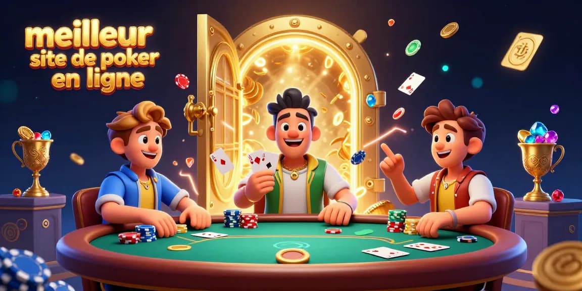 Excitez votre jeu sur le meilleur site de poker en ligne avec des mains gagnantes et des mises élevées.