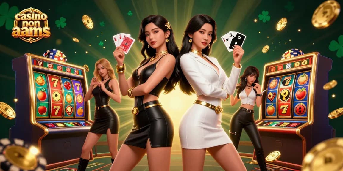 Scena coinvolgente con due donne asiatiche che rappresentano casino non aams, evidenziando azioni di poker dinamiche con visuali vibranti.
