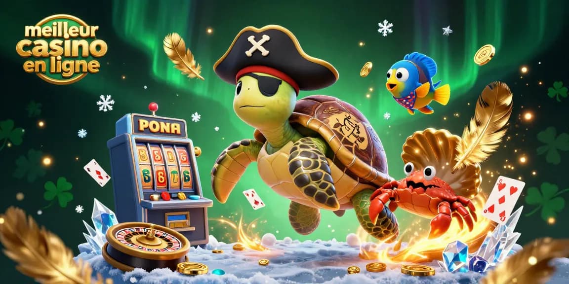 Découvrez le frisson de meilleur casino en ligne avec notre illustration numérique sur le thème des pirates, mettant en avant des éléments de casino uniques.
