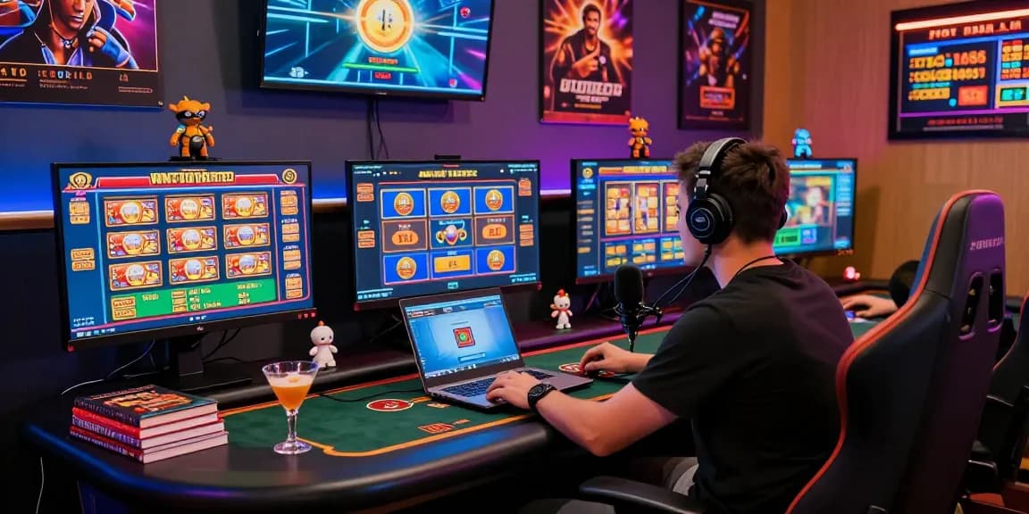 Player enjoying games at https://hero138loginku.com in a lively online casino setup.