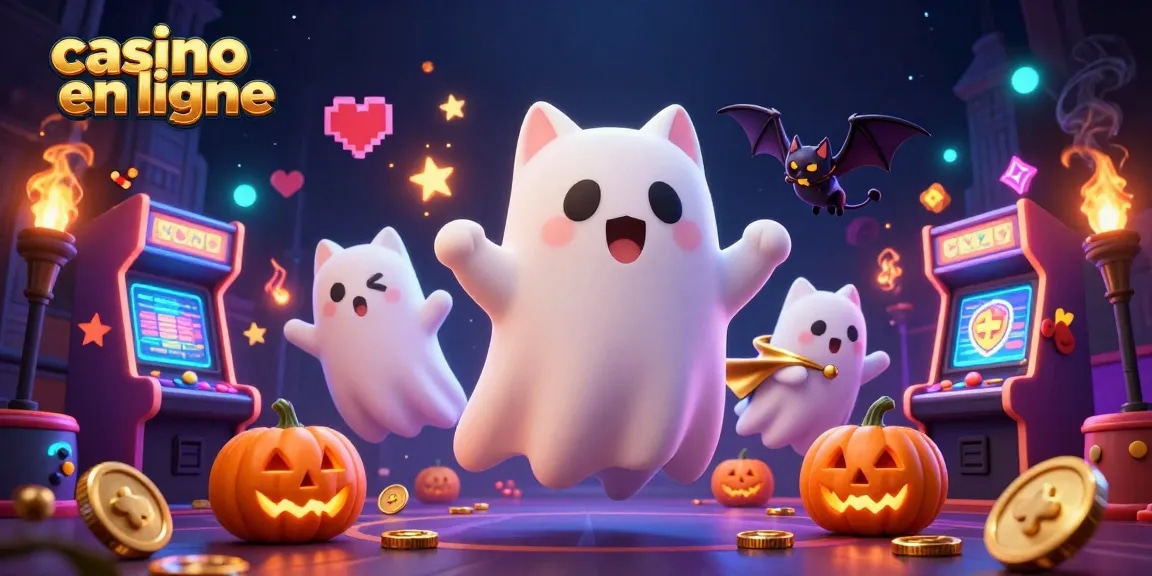 Jouez au casino en ligne avec des jeux palpitants dans une scène magique et festive