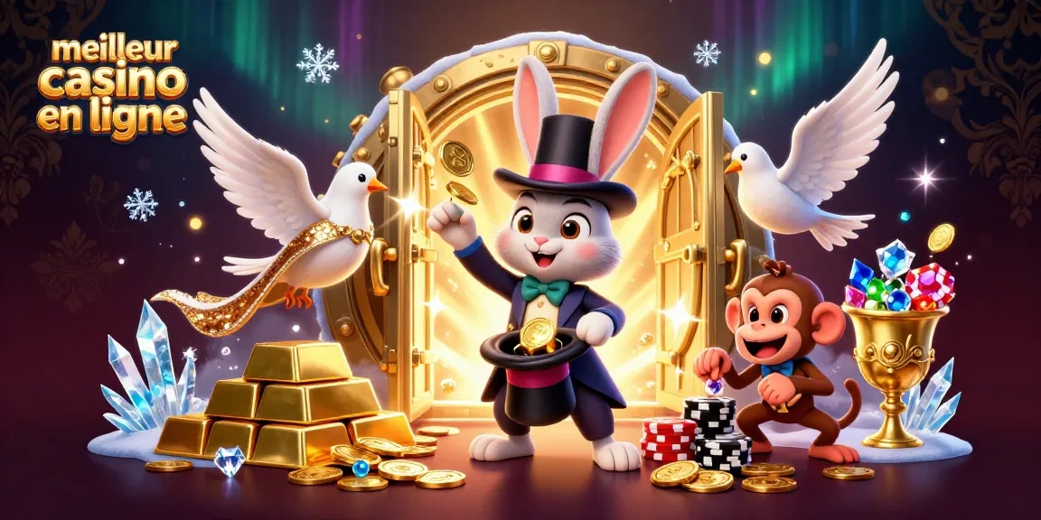 Découvrez le meilleur casino en ligne avec un magicien, un singe farceur et une colombe remplis de pièces d’or et de jetons de poker
