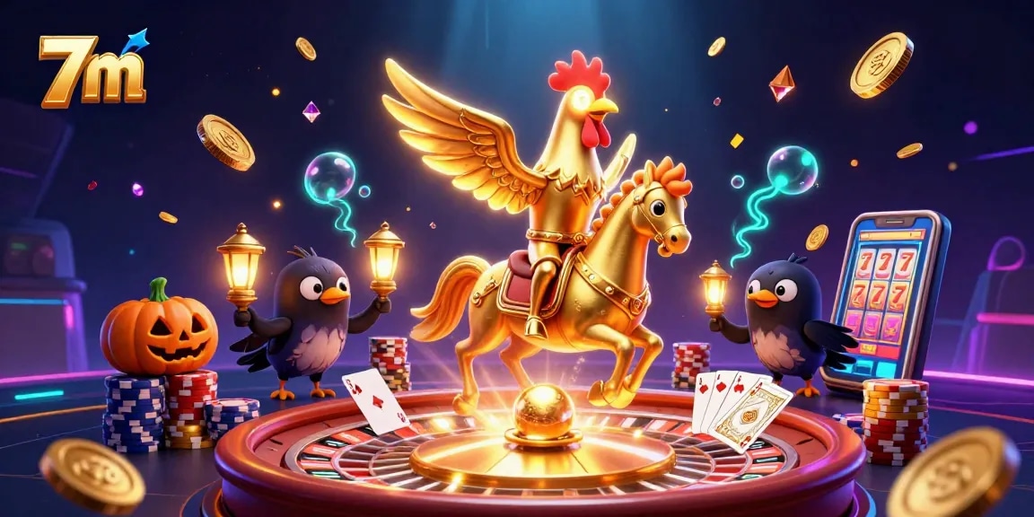 Experience exciting wins with 7m at the vibrant casino, featuring dazzling game elements and beautiful character interactions.