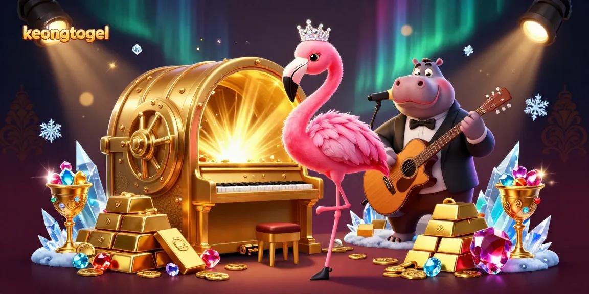 Experience winning spins at keongtogel with dynamic 3D casino illustration featuring vibrant, rich visuals.
