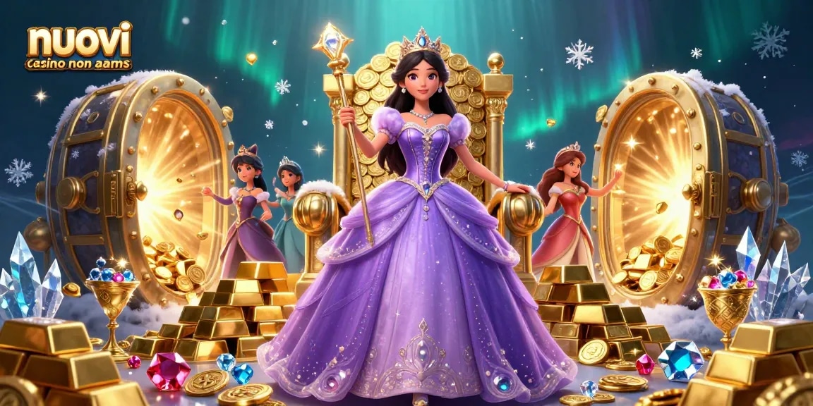 Gioca a giochi emozionanti nei nuovi casino non aams con una bellissima principessa in un ambiente lussuoso.
