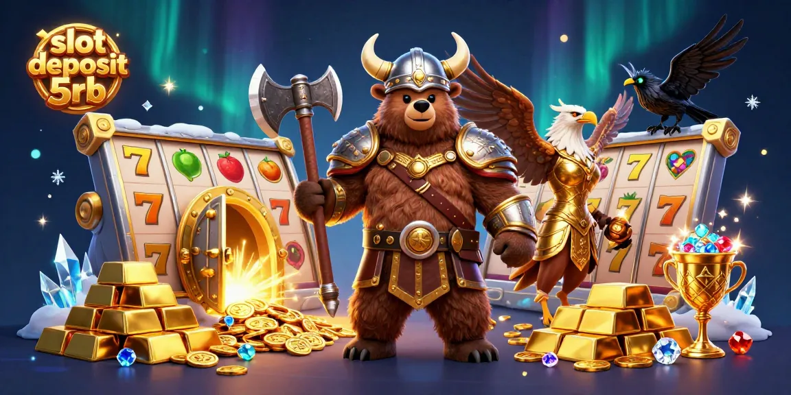 Experience the thrill of slot deposit 5rb with exciting 3D casino characters and vibrant treasures!