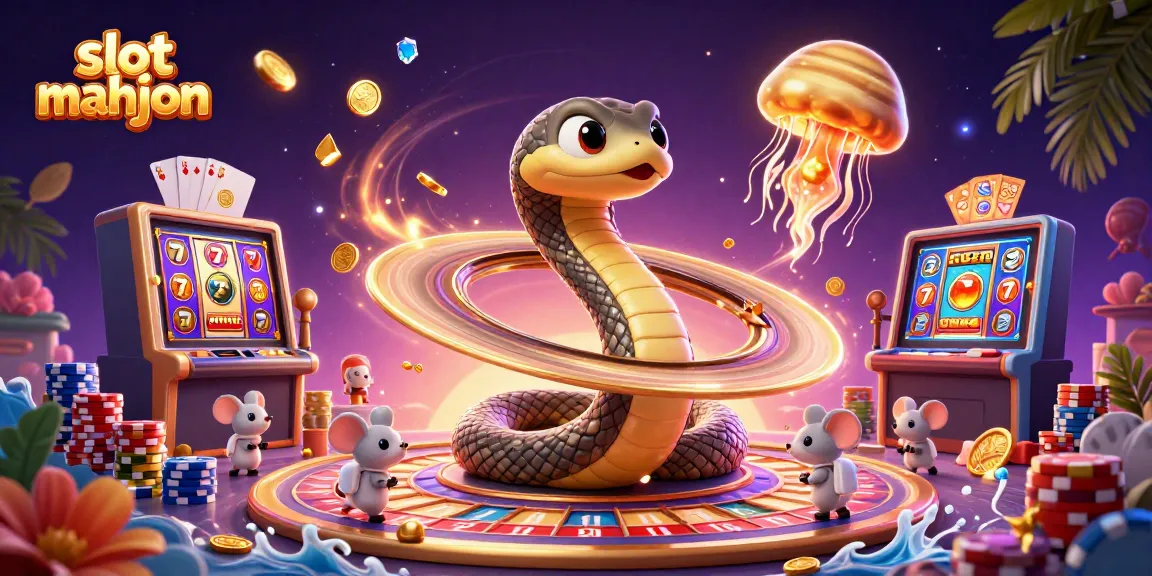 Experience the thrill of slot mahjong with vibrant gameplay surrounded by treasure and excitement.