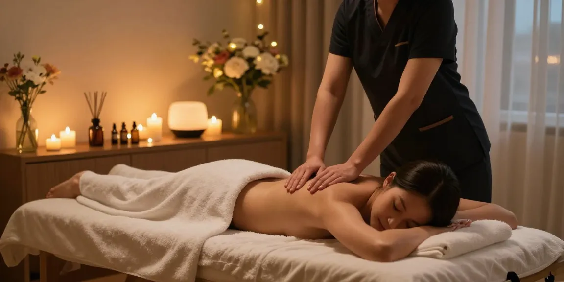 서울출장안마 home massage service with therapist creating a tranquil atmosphere for relaxation