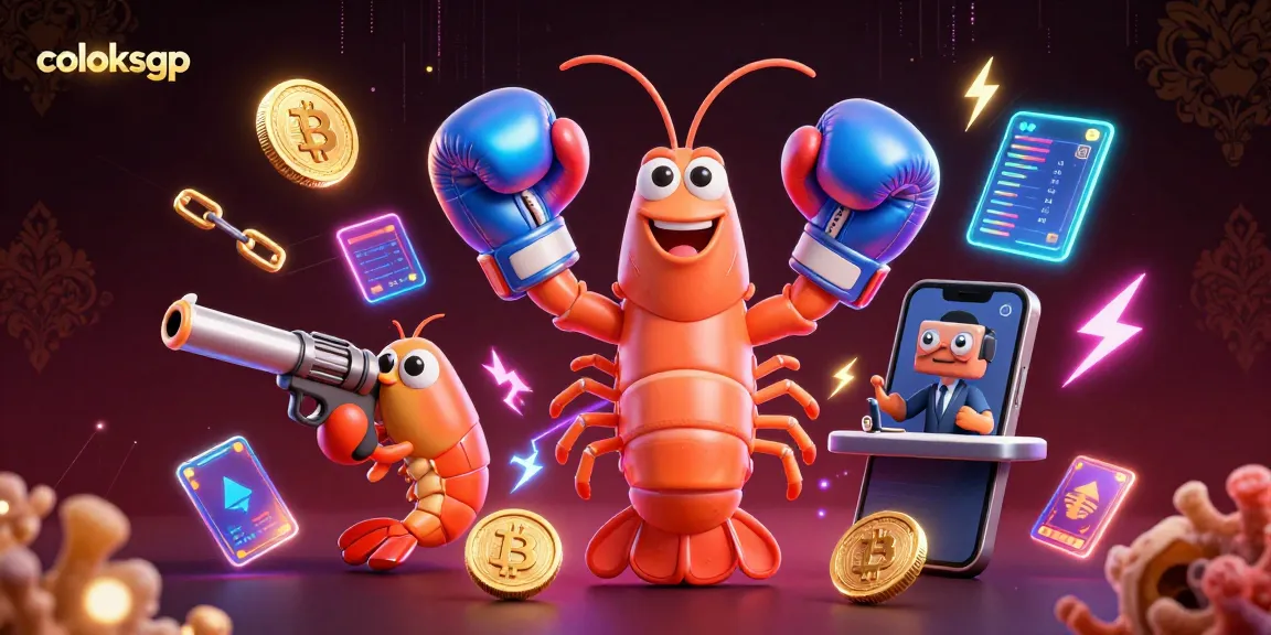 Engage in thrilling gameplay on coloksgp with vibrant graphics of crypto elements and characters.