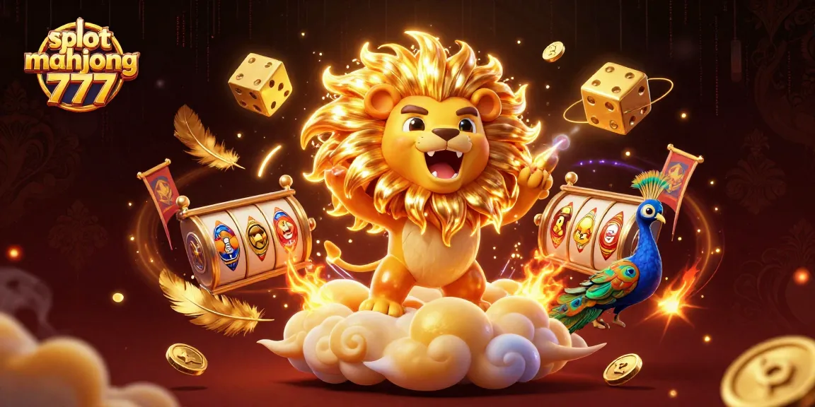 Engage with slot mahjong 777 in an electrifying scene filled with gold coins and dynamic casino elements.
