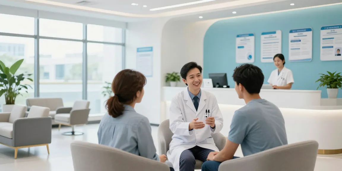 Hair transplant Turkey procedure in a welcoming health clinic, showcasing a doctor consultation for patient care and medical services.