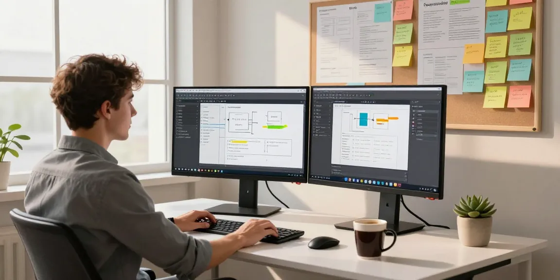 Developer using Snipaste官网 interface in a modern workspace, focusing on efficiency and creativity.