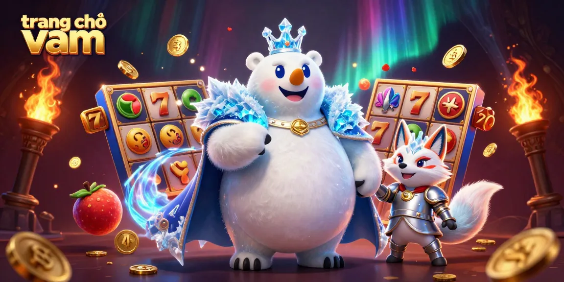Experience the excitement of slots at trang chủ vmax with a captivating 3D illustration bringing gaming adventures to life.