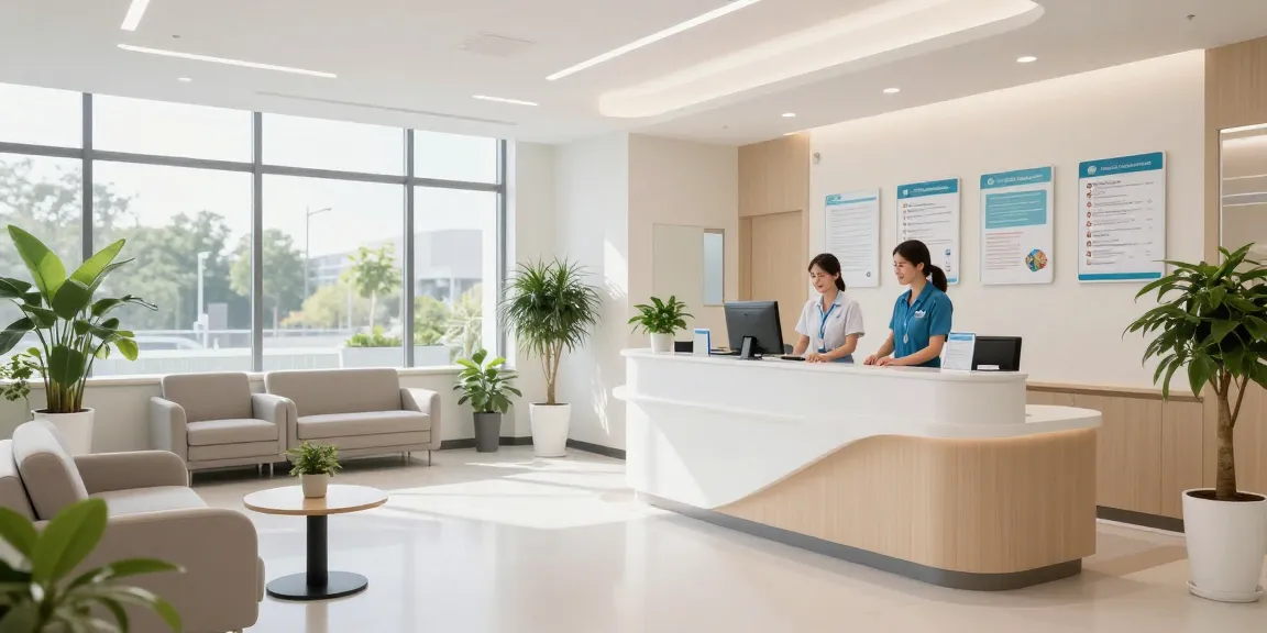 David Hoffmeister reviews in a modern health clinic focused on compassionate patient care.