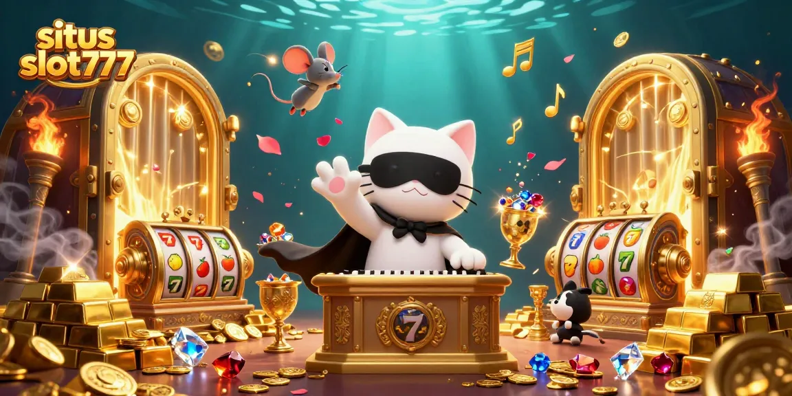 Experience the excitement of situs slot777 with vibrant casino elements and enchanting characters.