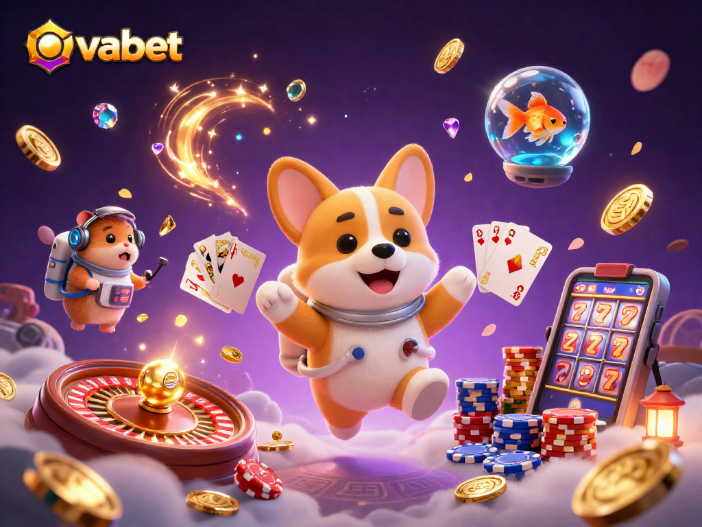 Experience thrilling casino action with ovabet featuring a floating casino scene full of vibrant elements.