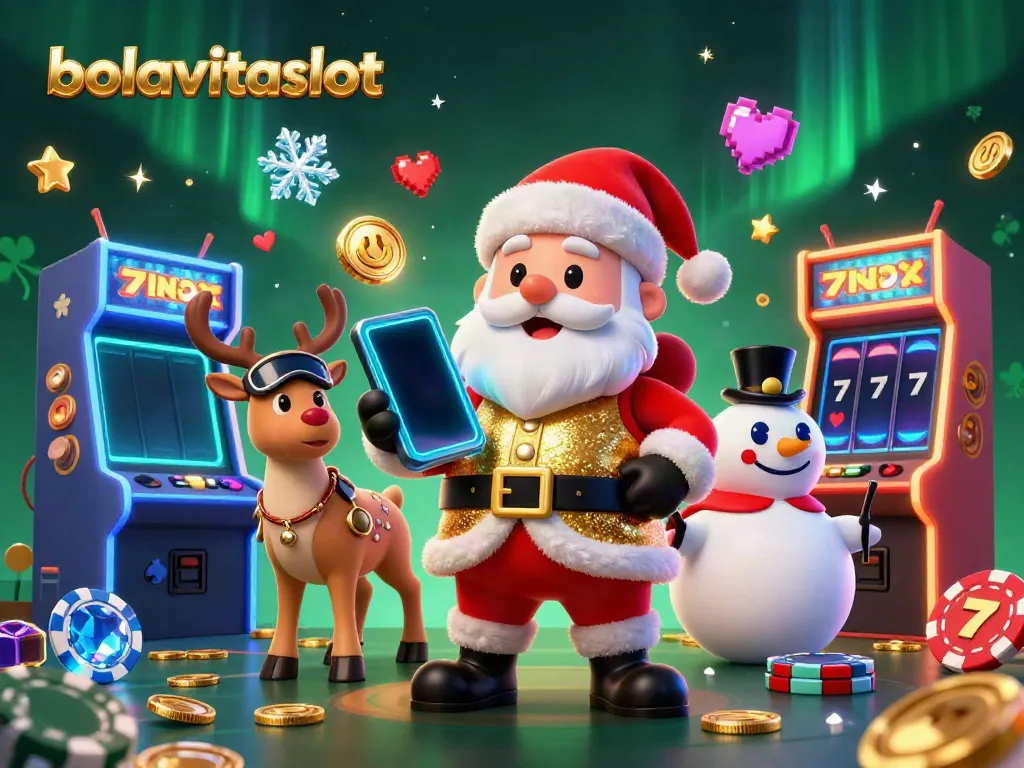 Join the excitement at bolavitaslot with vibrant casino characters celebrating big jackpot wins in a festive atmosphere!