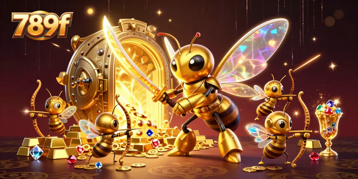 Experience thrilling wins at 789f with vibrant casino characters in an action-packed illustration.