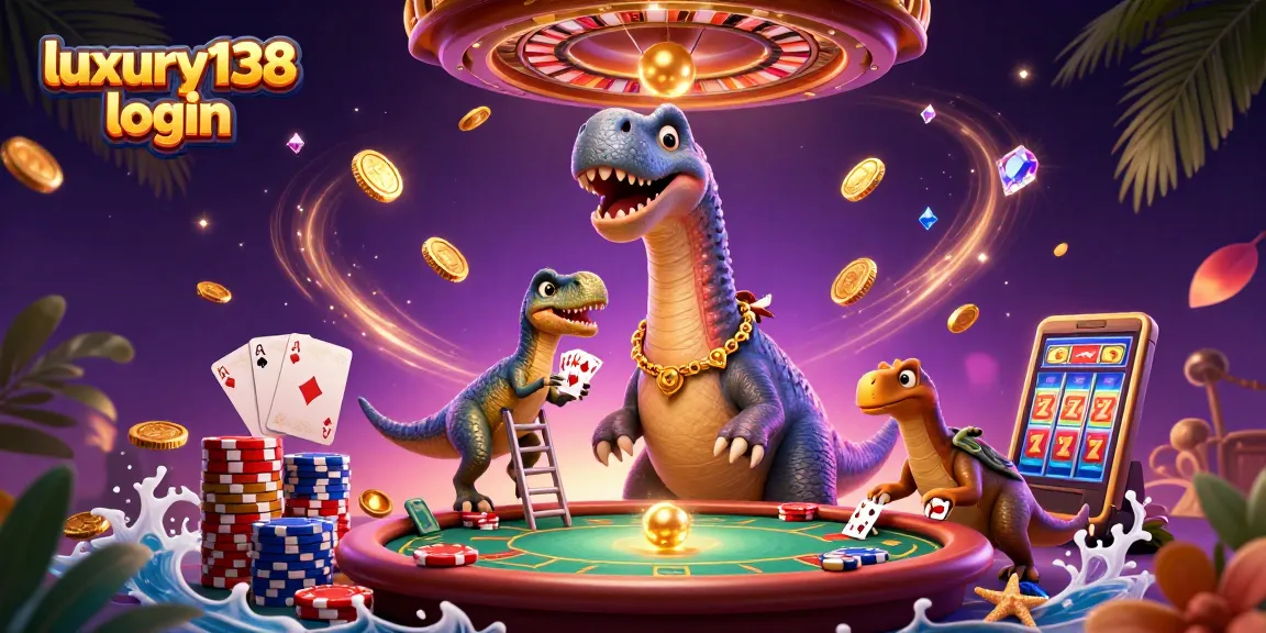 Experience the thrilling luxury138 login action with vibrant casino elements and dazzling graphics.