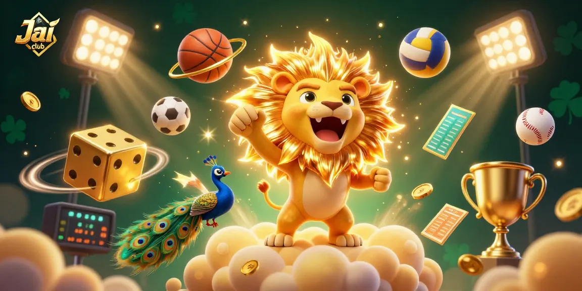 Experience thrilling action at Jai club with dynamic 3D casino characters and vibrant sports elements.