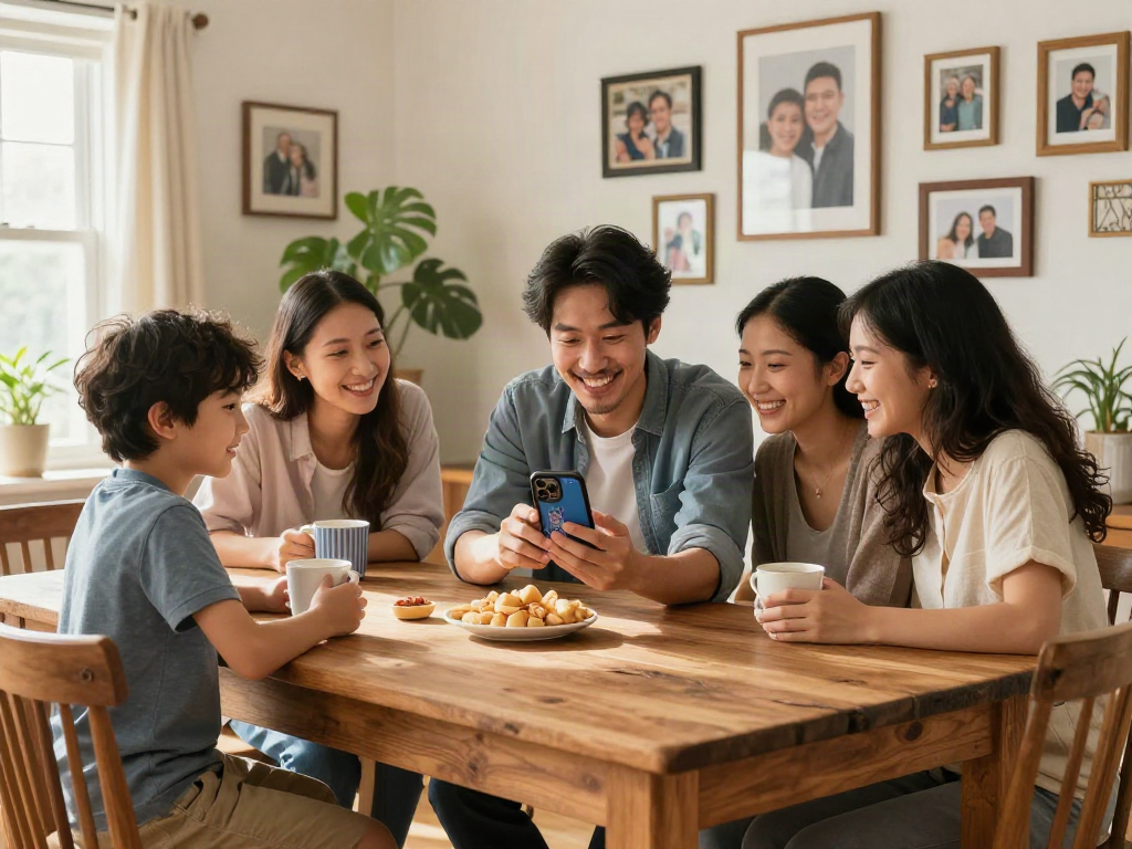 Discover how old do I look while enjoying a fun family moment over coffee.