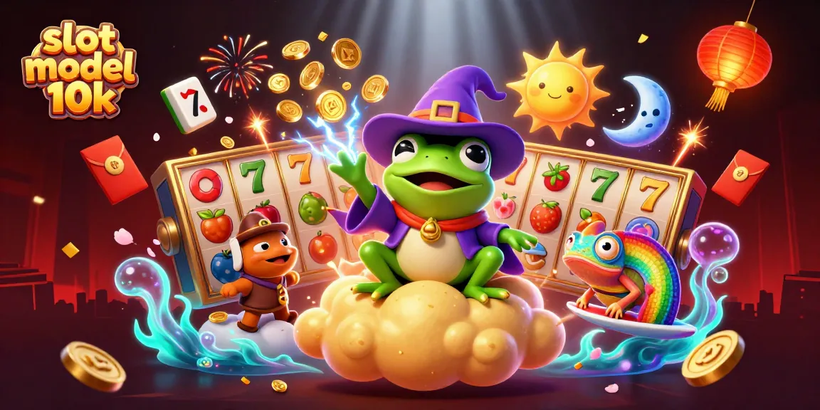Engage with slot modal 10k as a colorful chameleon and wizard frog create winning moments in style.