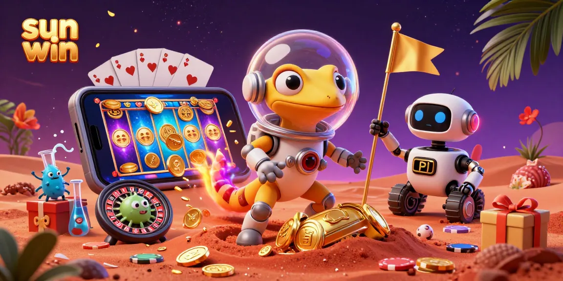 Join the Martian gecko in this sun win casino adventure filled with golden treasures and games.