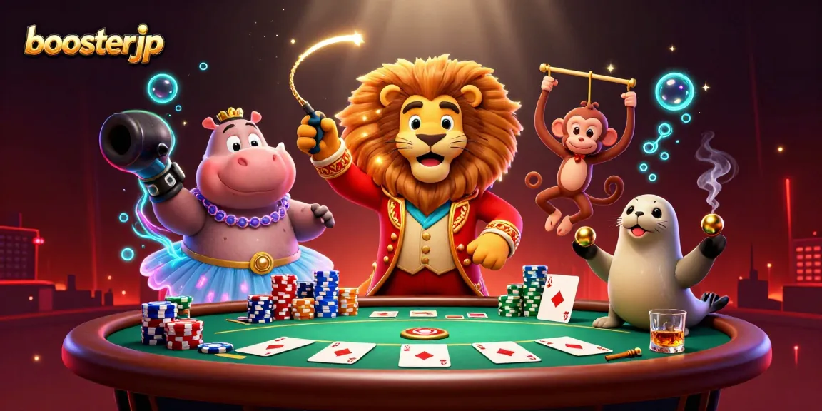Aktivasi kemenangan di kasino online dengan boosterjp saat permainan poker berlangsung.